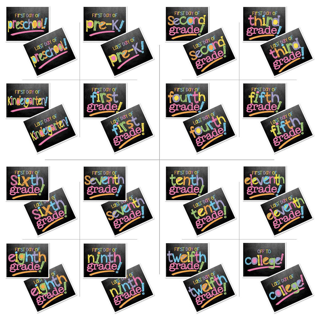 Class Keeper® School Days Keepsake Bundle | School Memory Book, 1st Day/Last Day of School Photo Prop Deck + BONUS App Membership
