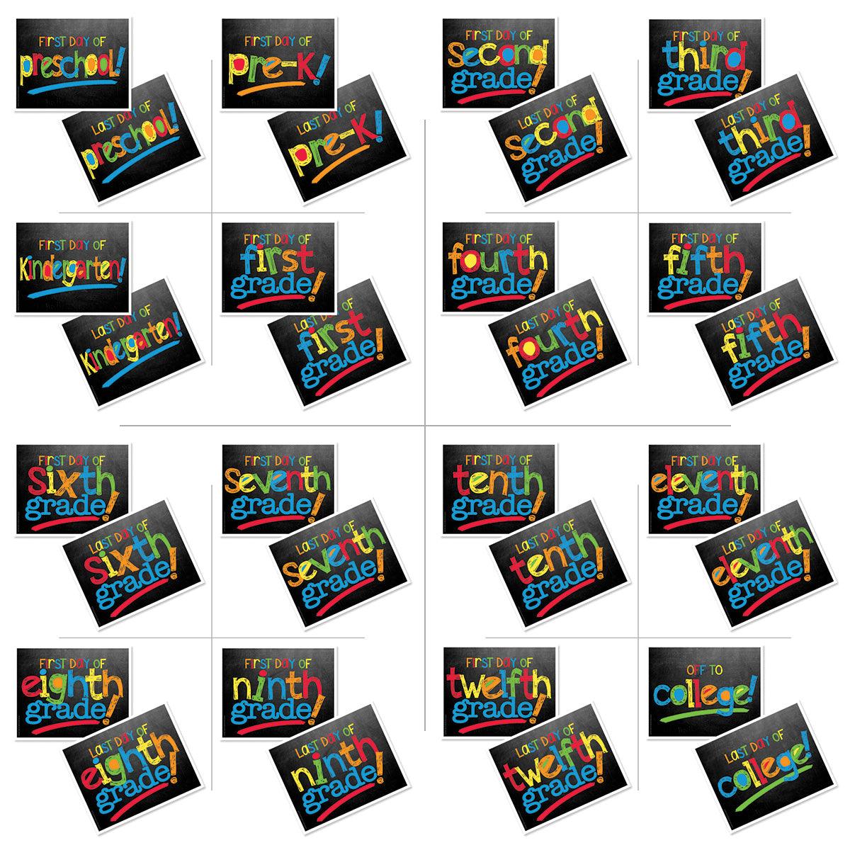 Class Keeper® School Days Keepsake Bundle | School Memory Book, 1st Day/Last Day of School Photo Prop Deck + BONUS App Membership