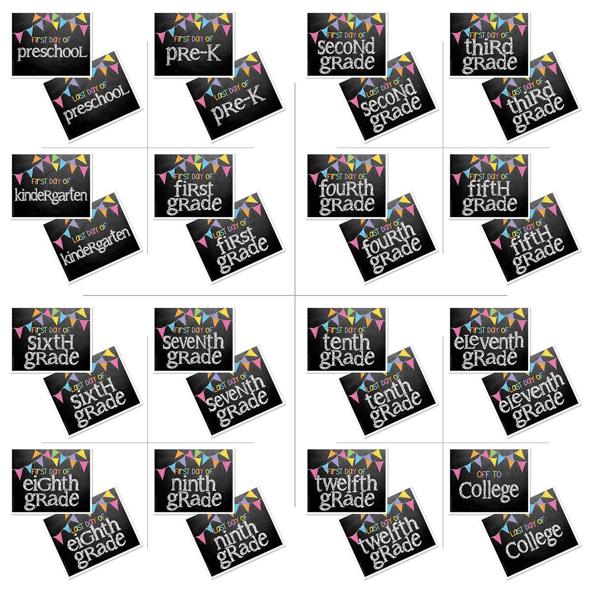 Class Keeper® School Days Keepsake Bundle | School Memory Book, 1st Day/Last Day of School Photo Prop Deck + BONUS App Membership