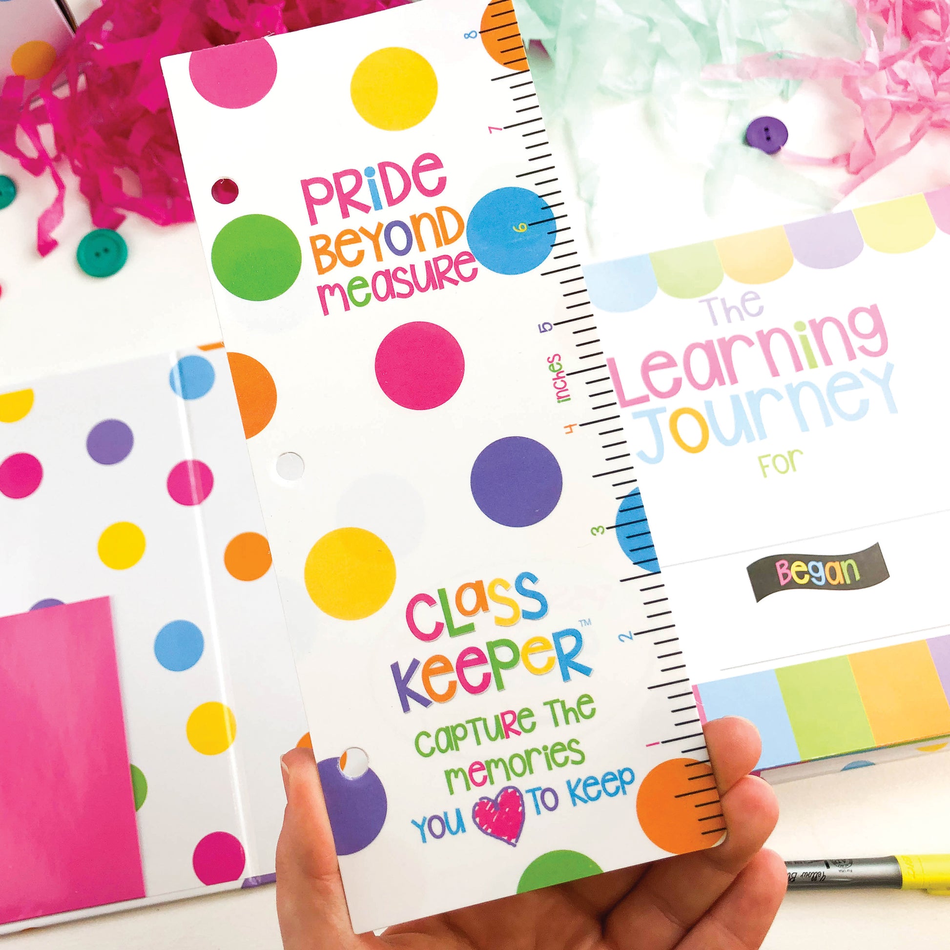 Class Keeper® School Days Memory Book Pastel Dots