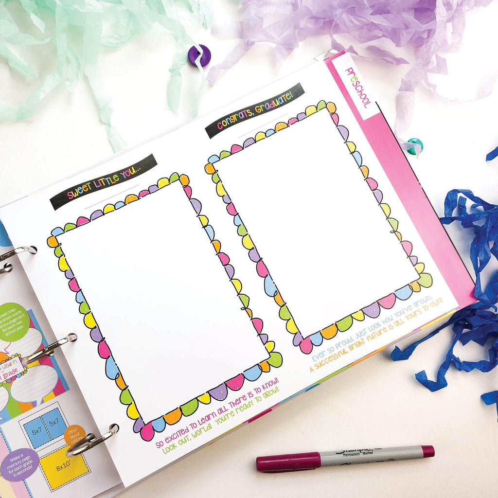 Class Keeper® School Days Keepsake Bundle | School Memory Book, 1st Day/Last Day of School Photo Prop Deck + BONUS App Membership