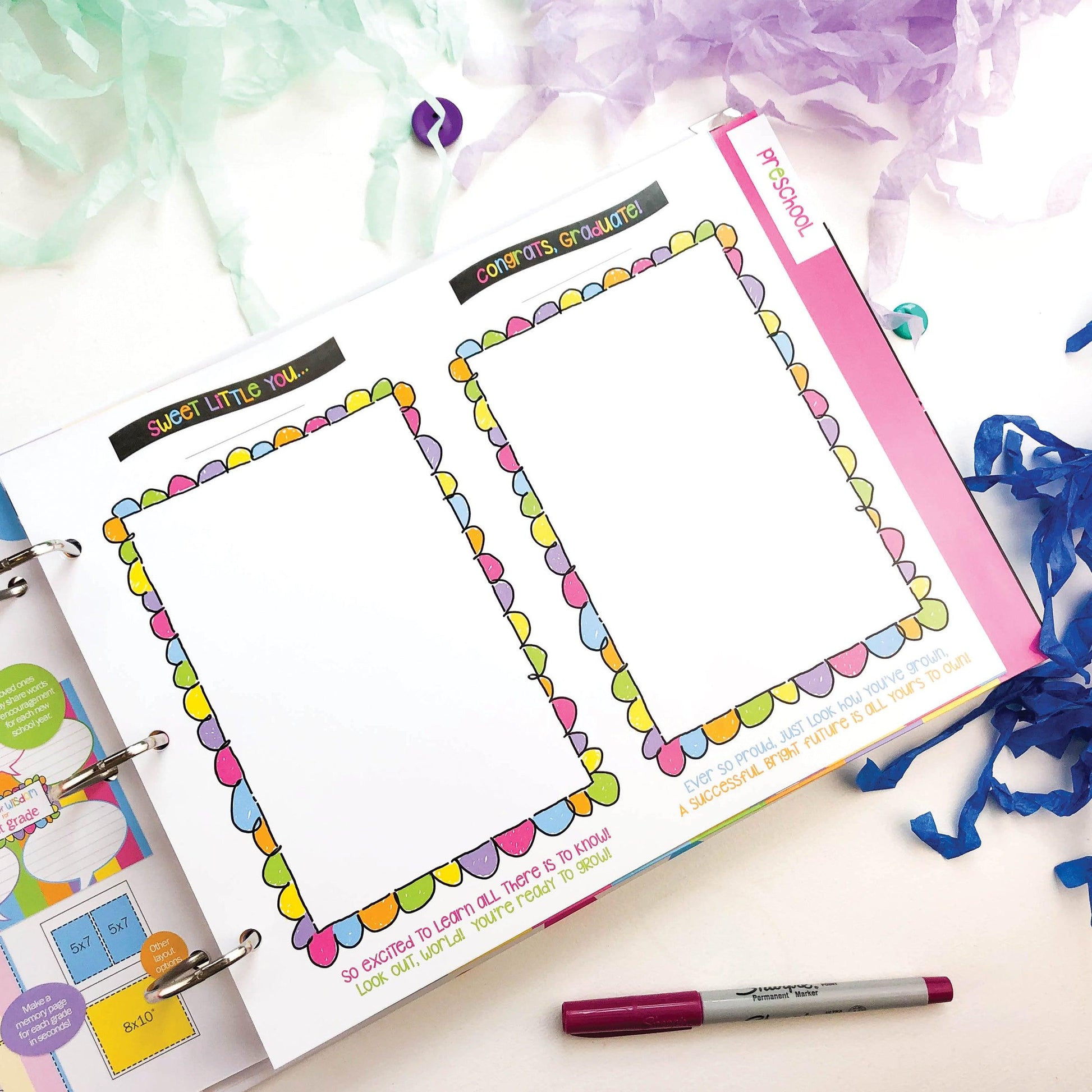 Class Keeper® School Days Keepsake Bundle | School Memory Book, 1st Day/Last Day of School Photo Prop Deck + BONUS App Membership
