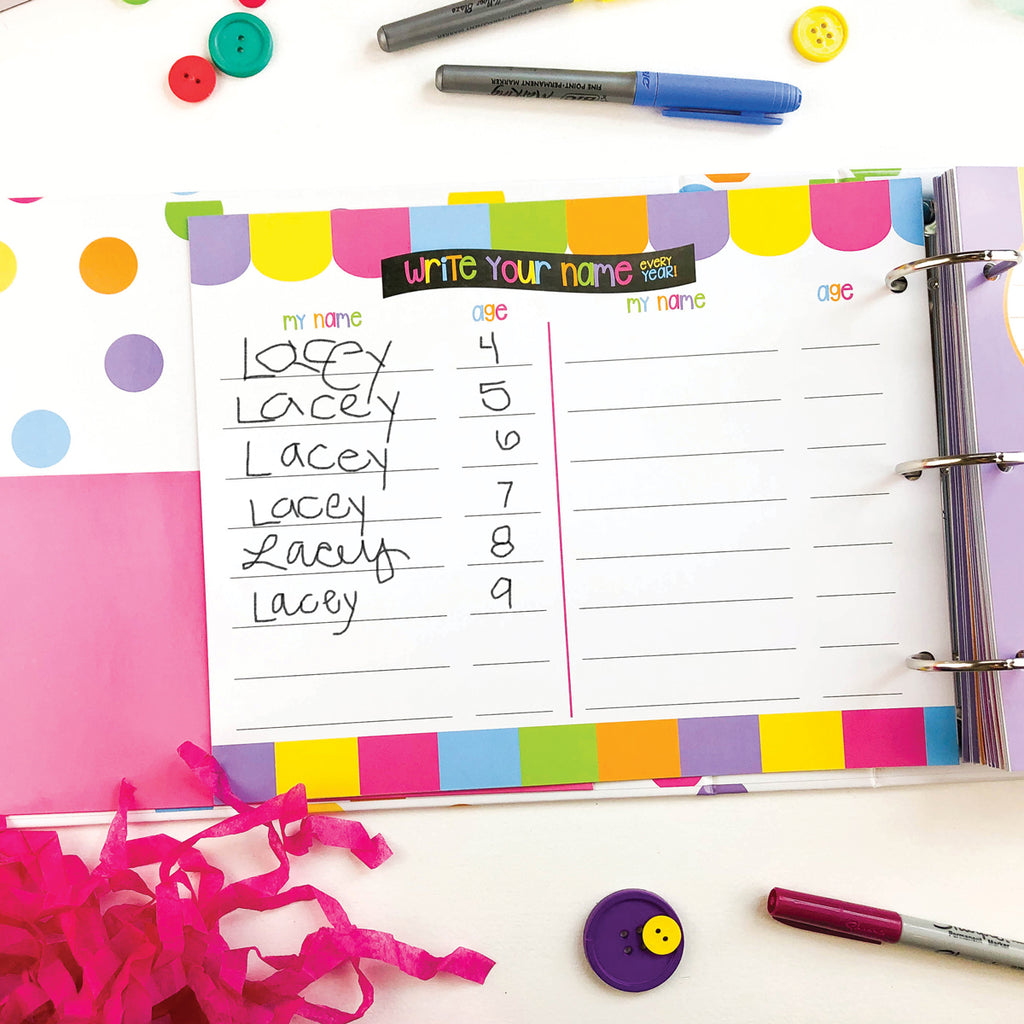 Class Keeper® School Days Memory Book Pastel Dots