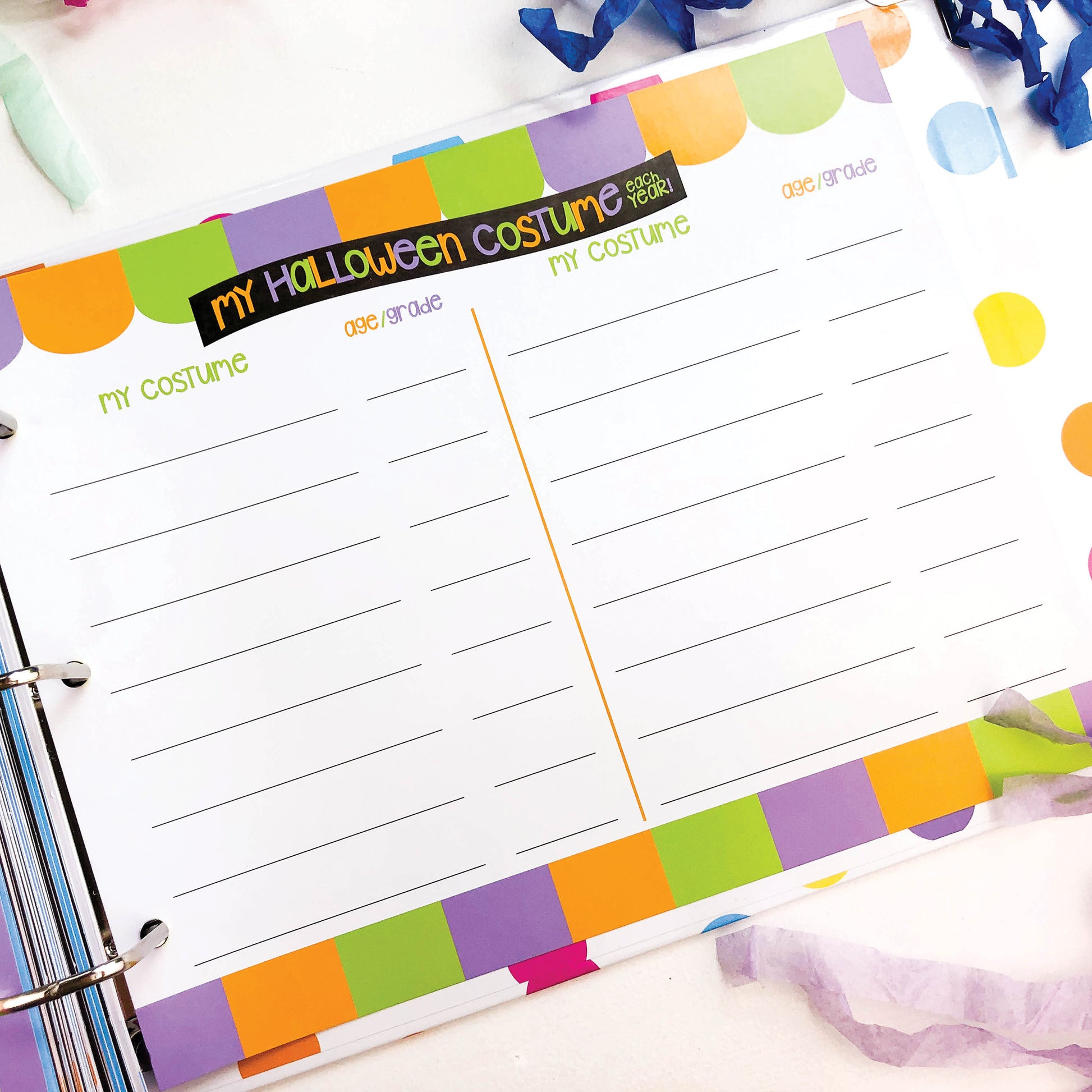 Class Keeper® School Days Memory Book Pastel Dots