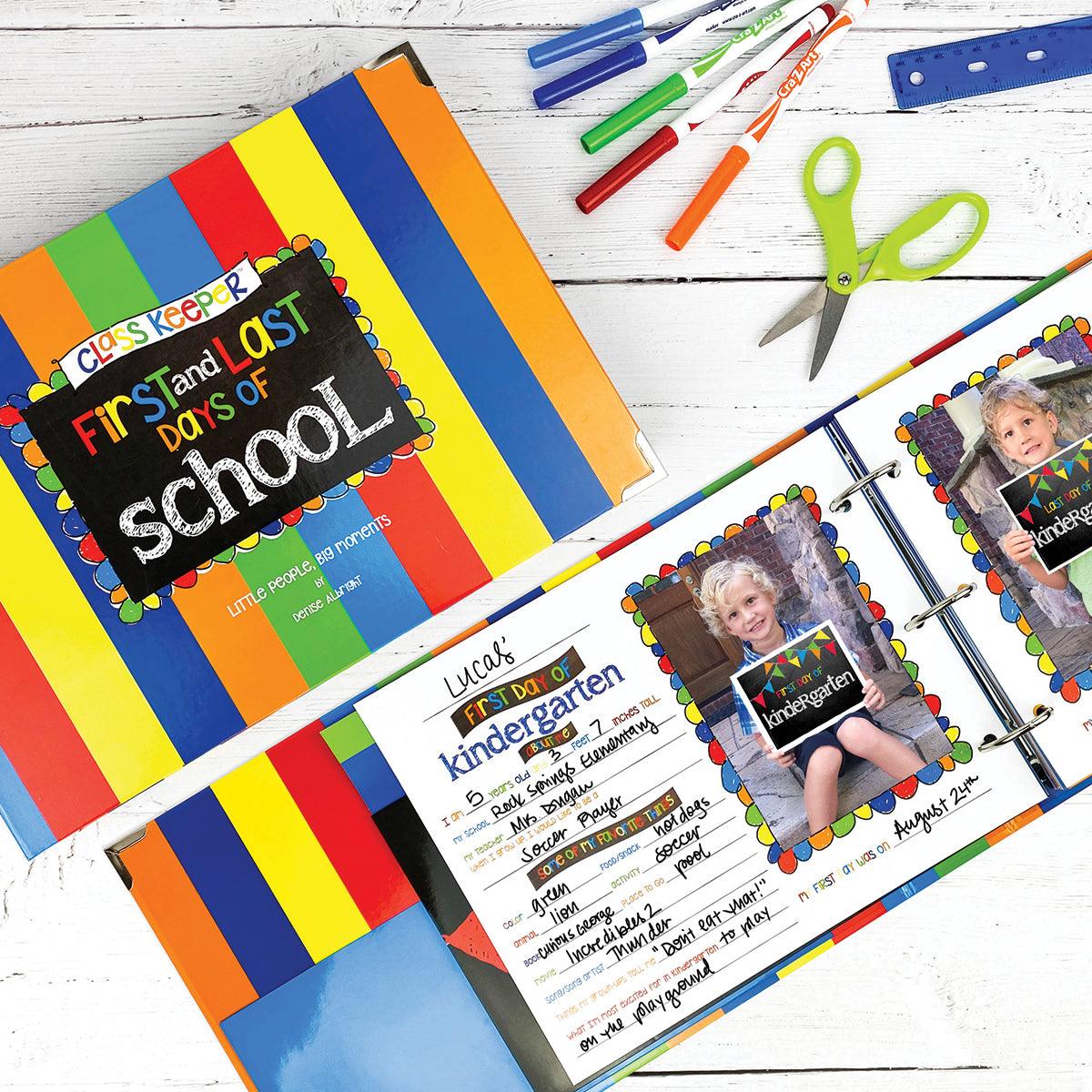 Class Keeper® School Days Keepsake Bundle | School Memory Book, 1st Day/Last Day of School Photo Prop Deck + BONUS App Membership