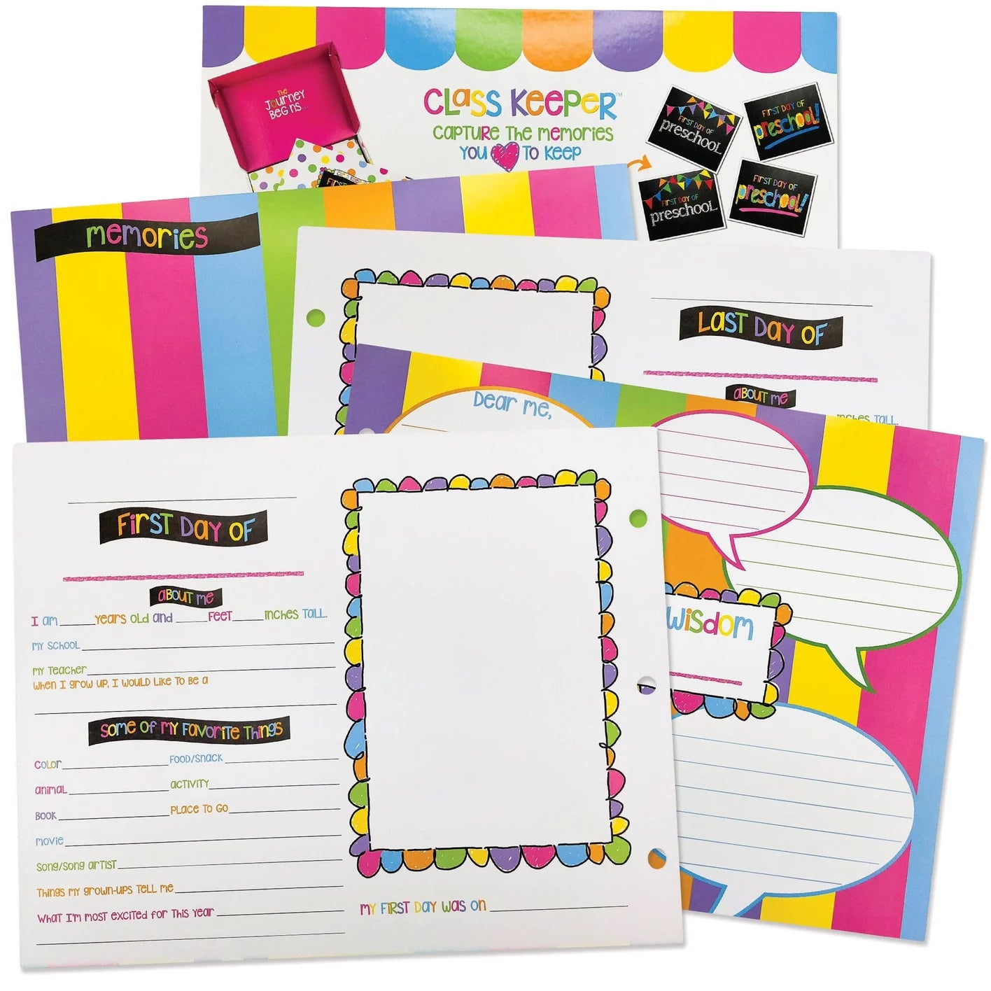 Extra Class Keeper® Pastel Dots First & Last Day Pages