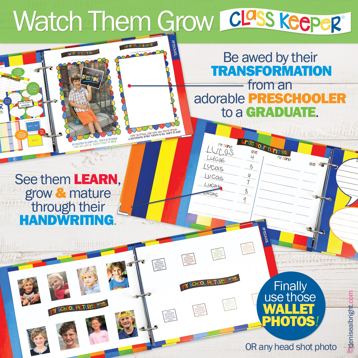 Class Keeper® School Days Memory Book Primary Stripes