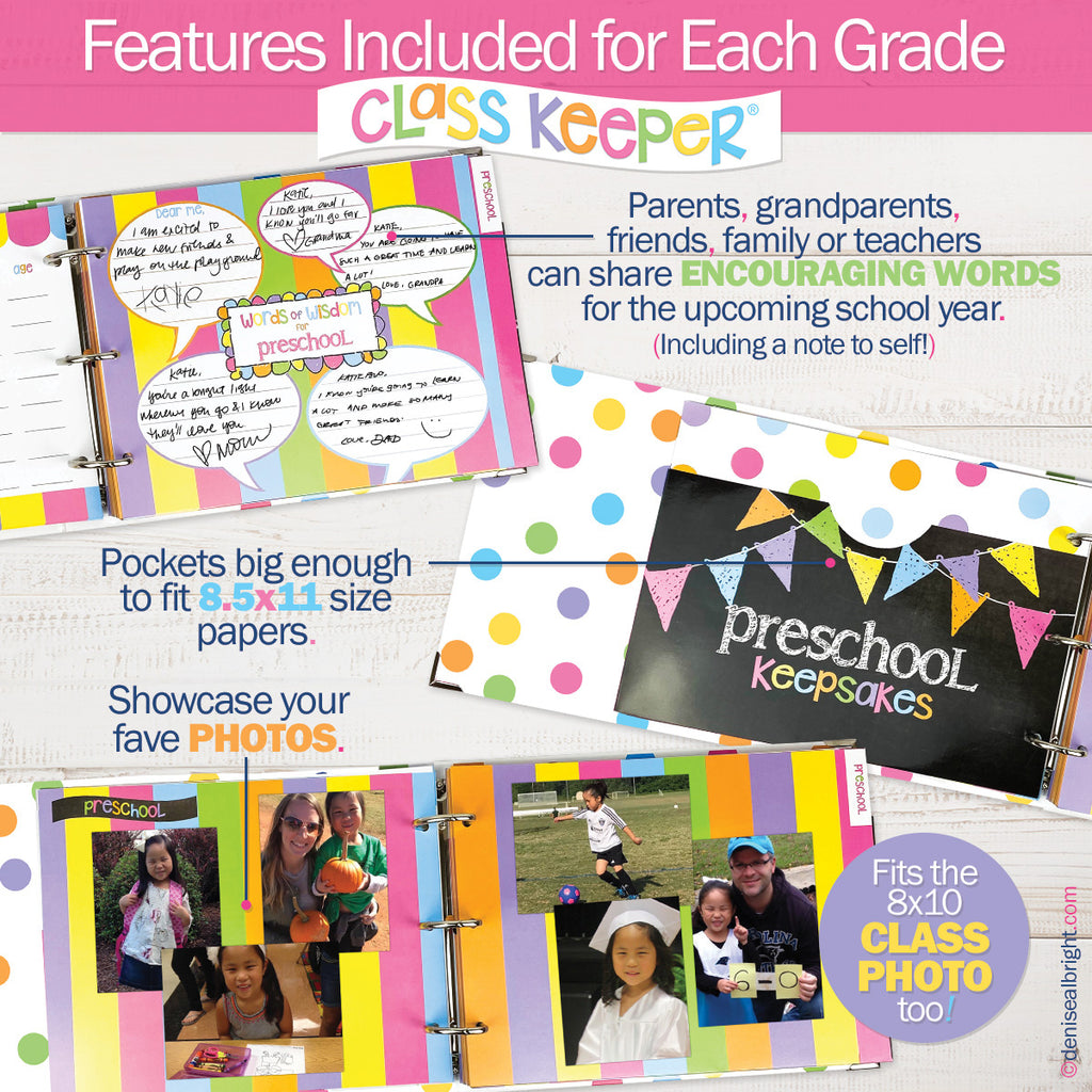 Class Keeper® School Days Memory Book Primary Stripes