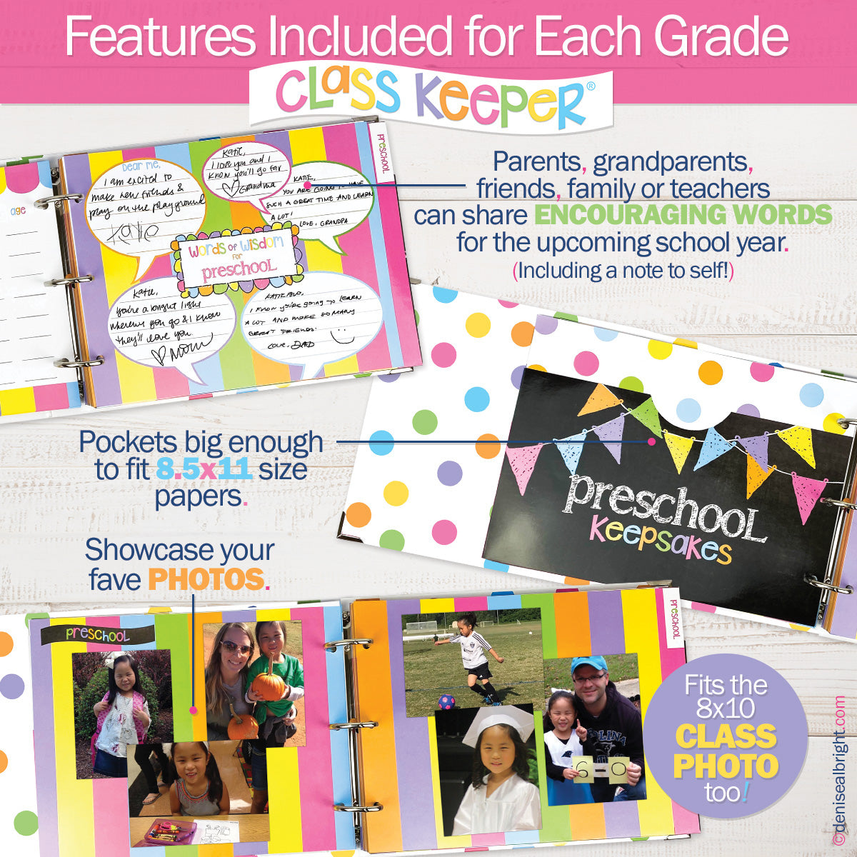 Class Keeper® School Days Memory Book Primary Stripes