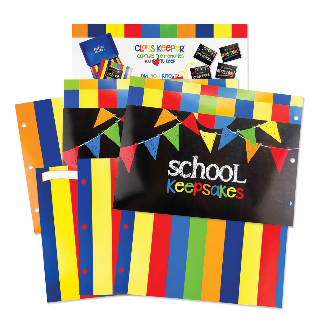 Extra Class Keeper® Primary Stripes Photo & Pocket Pages Kit