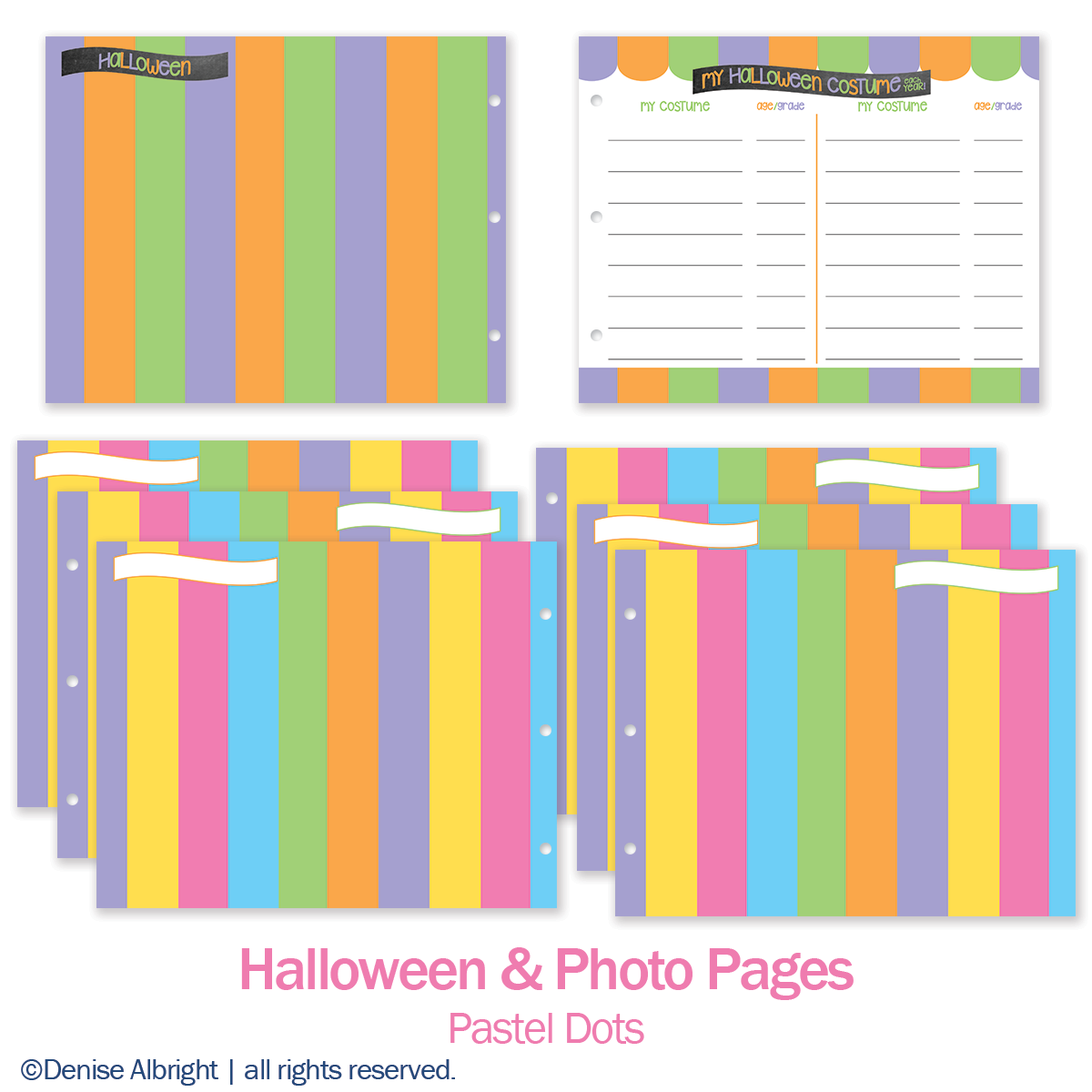 Class Keeper® Memory Book Replacement Pages | Pastel Dots