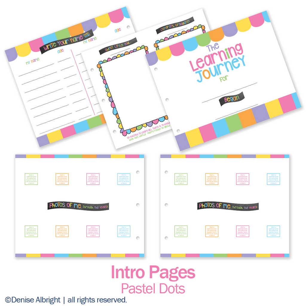 Class Keeper® Memory Book Replacement Pages | Pastel Dots