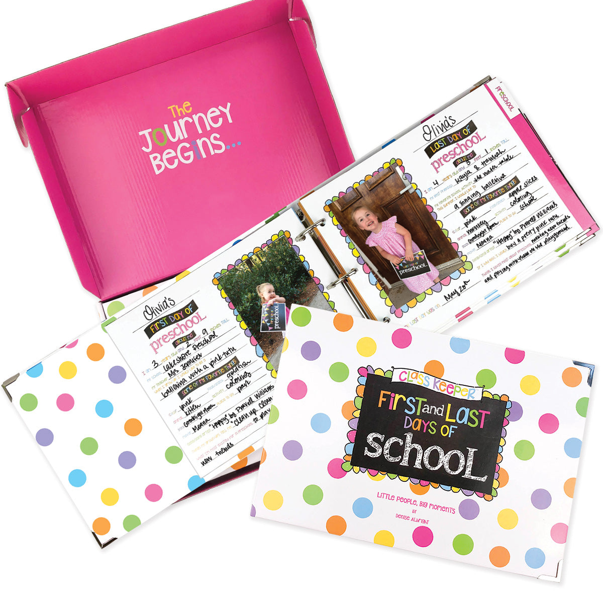 Class Keeper® School Days Memory Book Pastel Dots