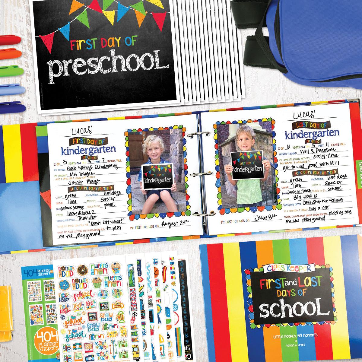 Mom Must-Have School Keepsake Kit | Class Keeper®, Photo Prop Deck & School Stickers + BONUS App Membership
