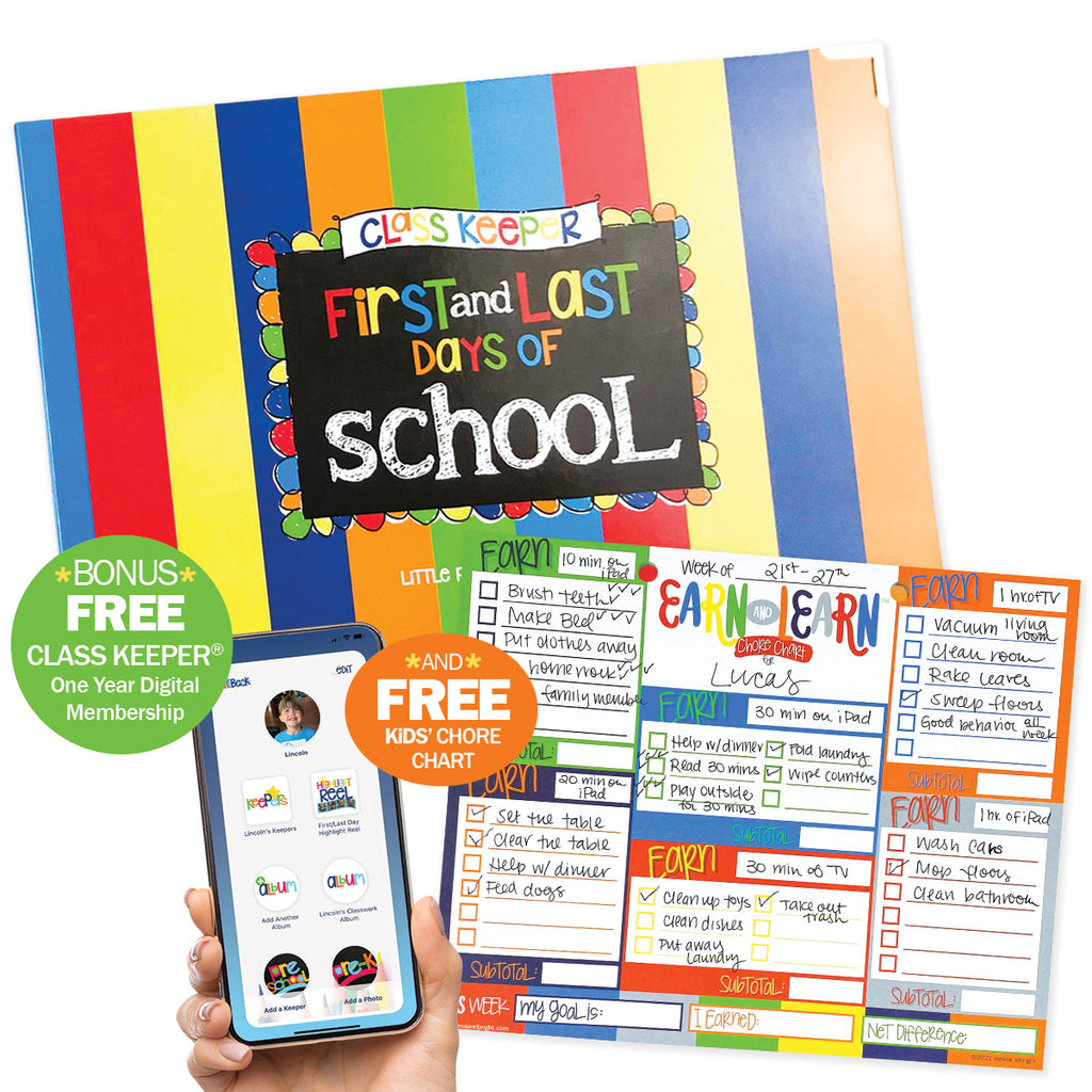 Class Keeper® School Days Memory Book Primary Stripes