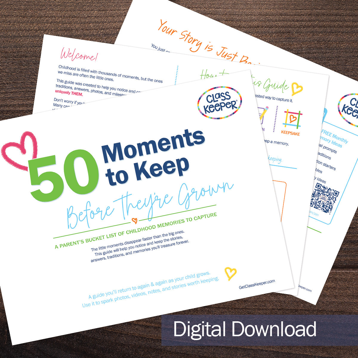 Printable 50 Moments to Keep Before They're Grown | Print-ready, Delivered Instantly