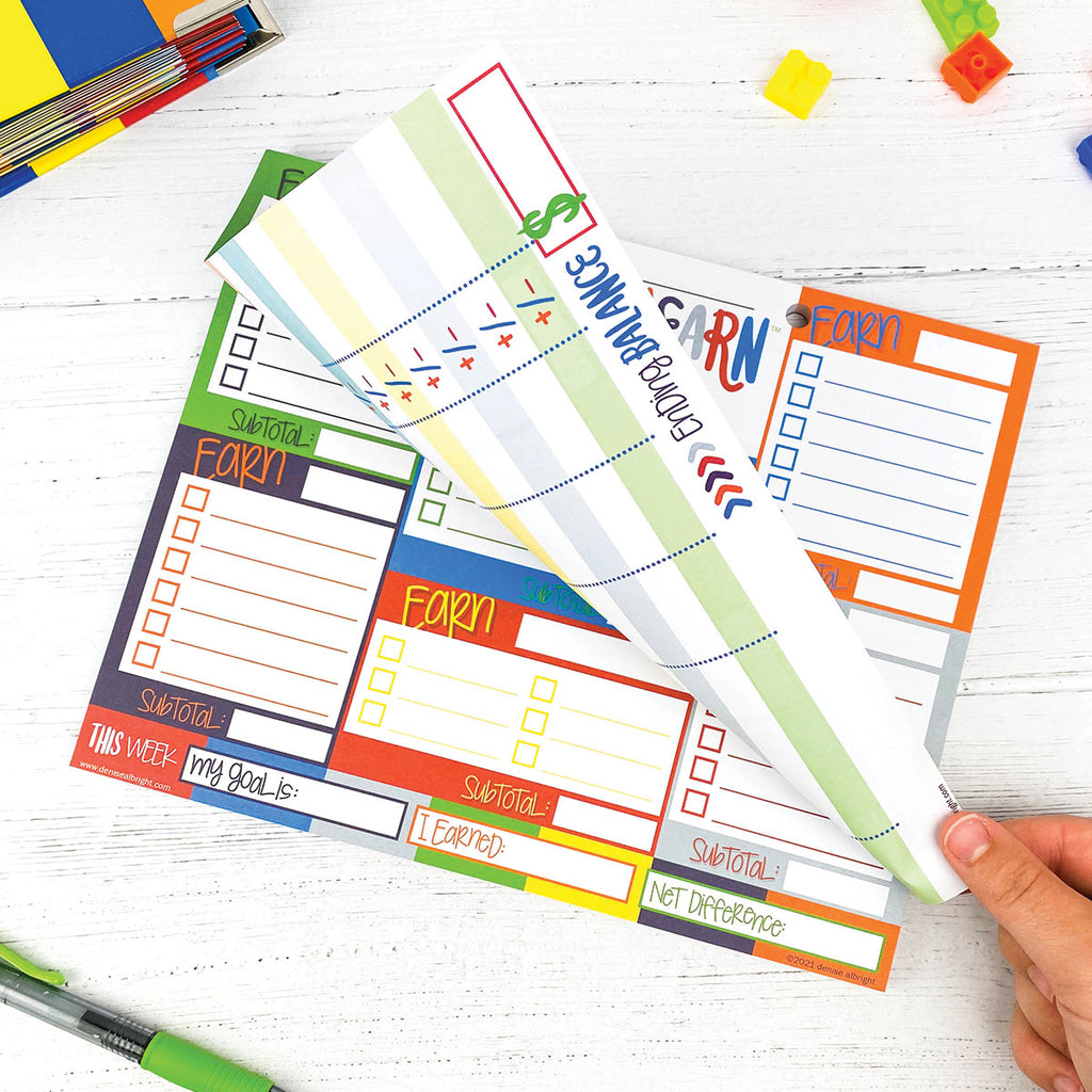 Earn & Learn® Kids' Kickin' Colors Chore Chart Pad