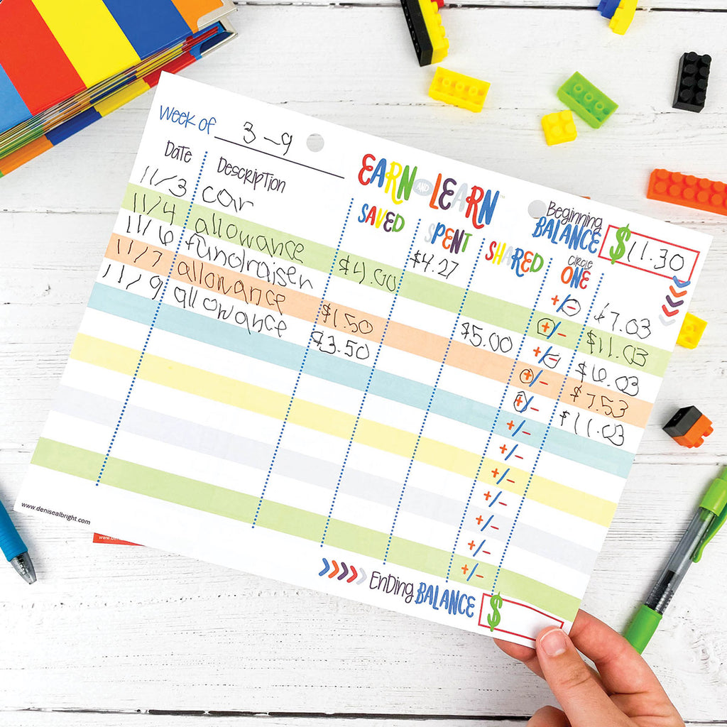Earn & Learn® Kids' Kickin' Colors Chore Chart Pad