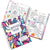 Colorful planner with gratitude finder section on a white background