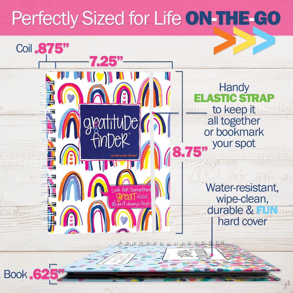 Gratitude Finder® Rain-Boho Gratitude Journal