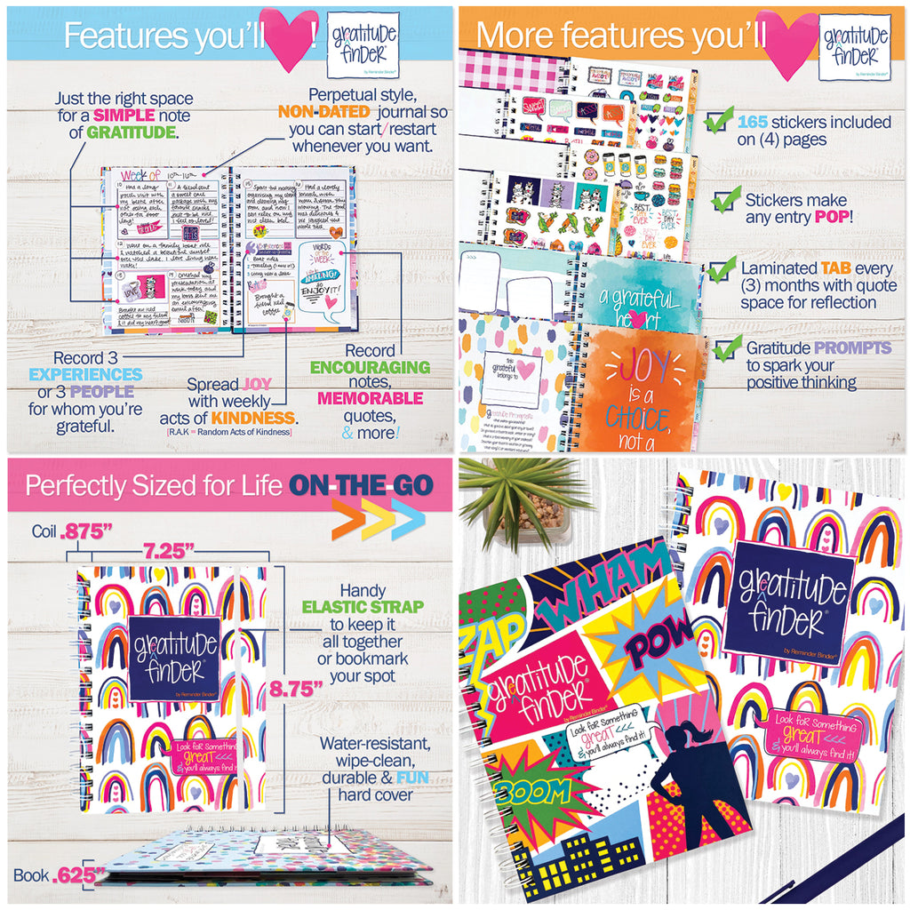 Happy Habits Bundle for Kids | Chore Chart, Gratitude Journal & Stickers