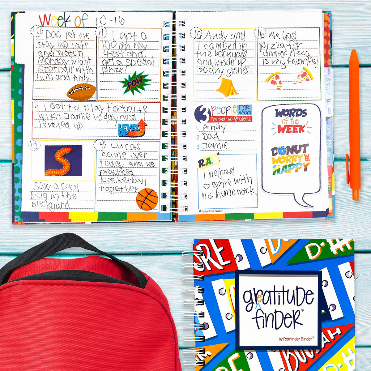 Happy Habits Bundle for Kids | Chore Chart, Gratitude Journal & Stickers