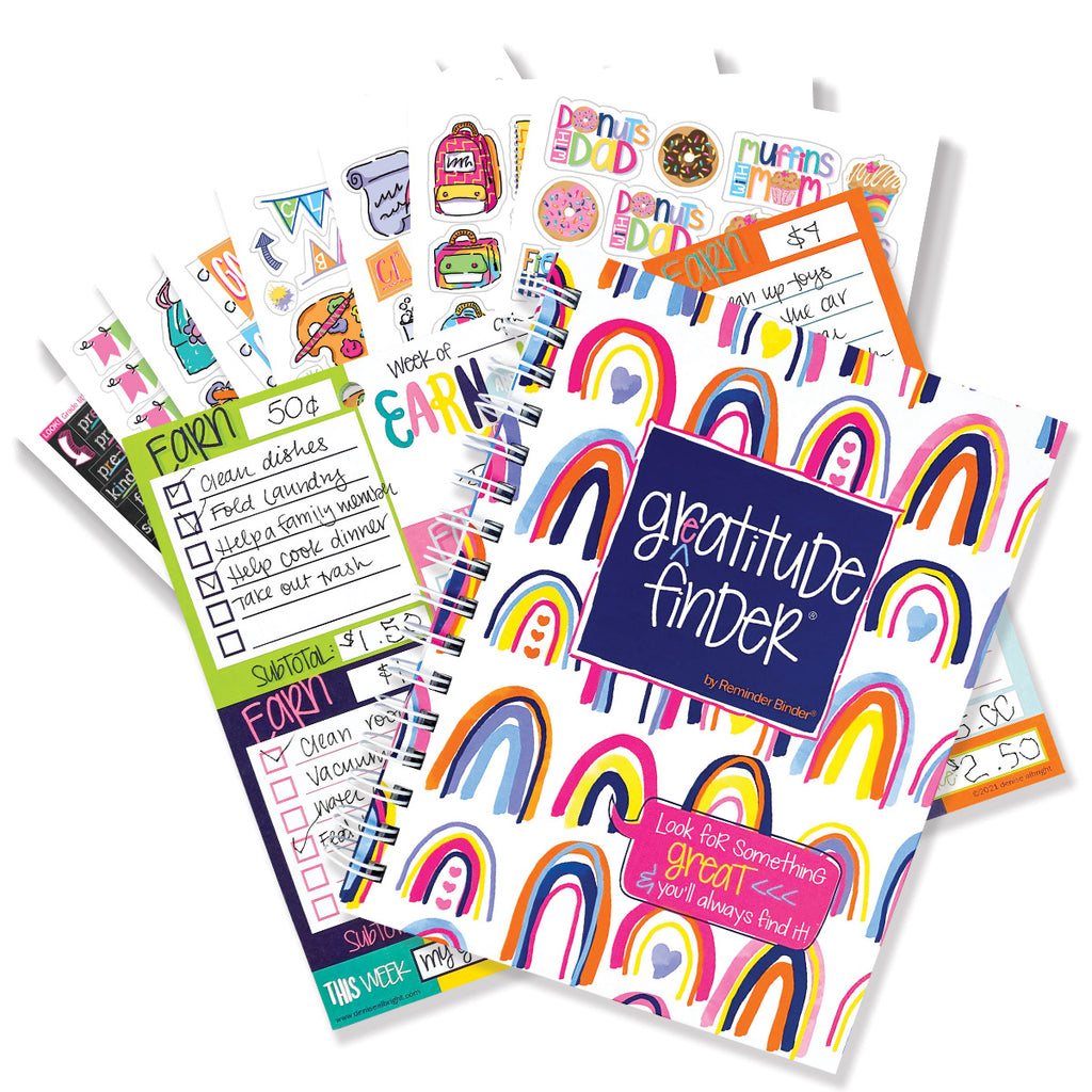 Happy Habits Bundle for Kids | Chore Chart, Gratitude Journal & Stickers