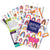 Colorful planner stickers with various designs on a white background