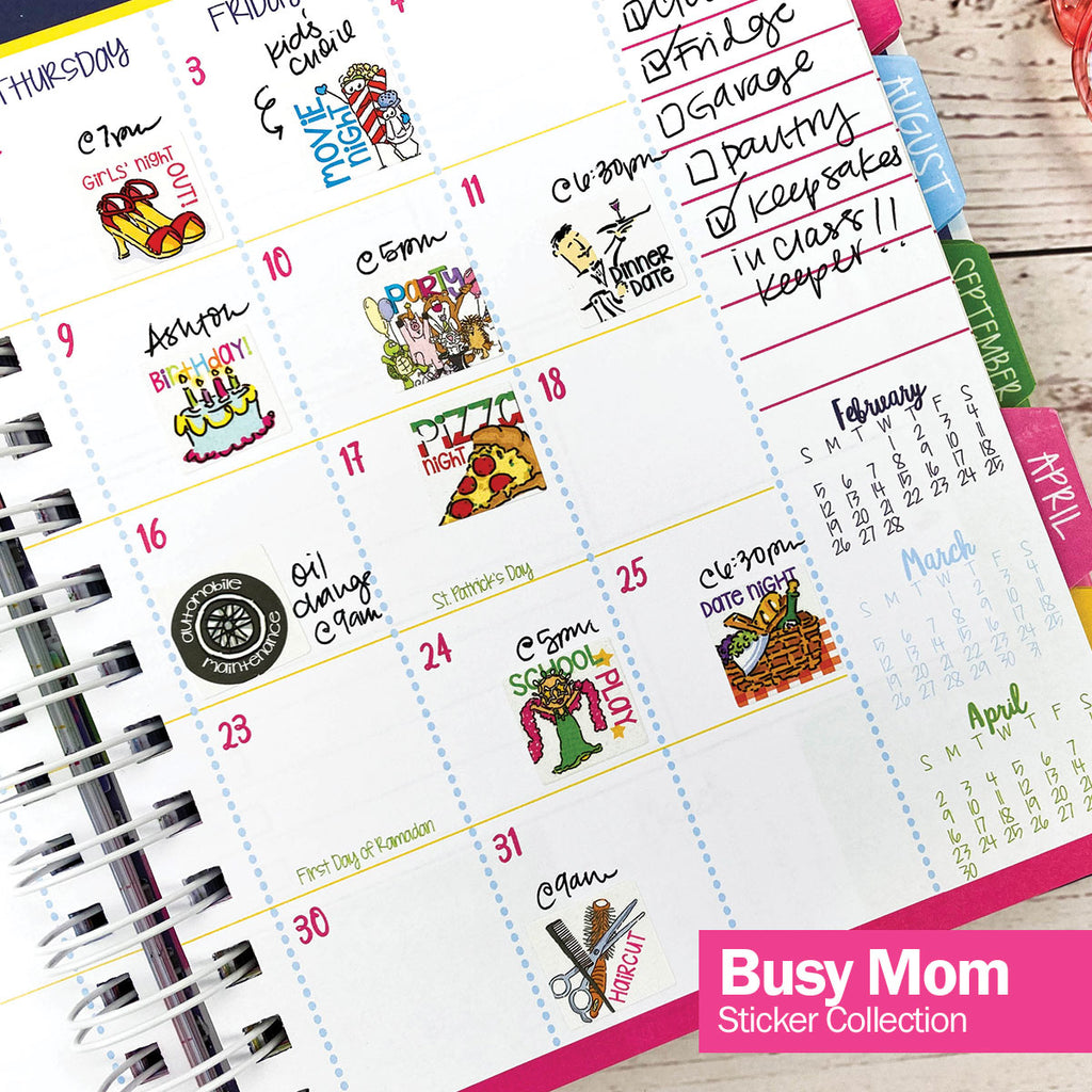 Busy Mom Planner Stickers