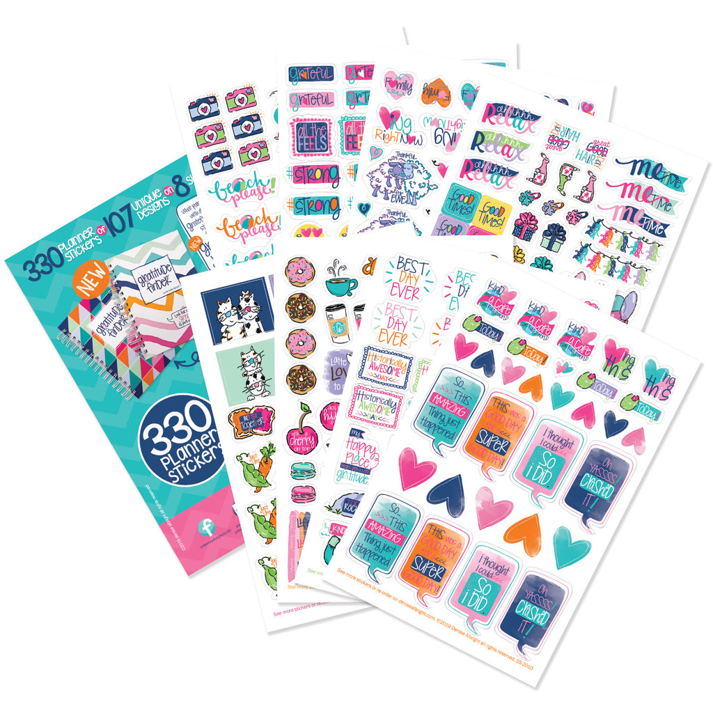 Grateful Heart Gratitude Journal Stickers