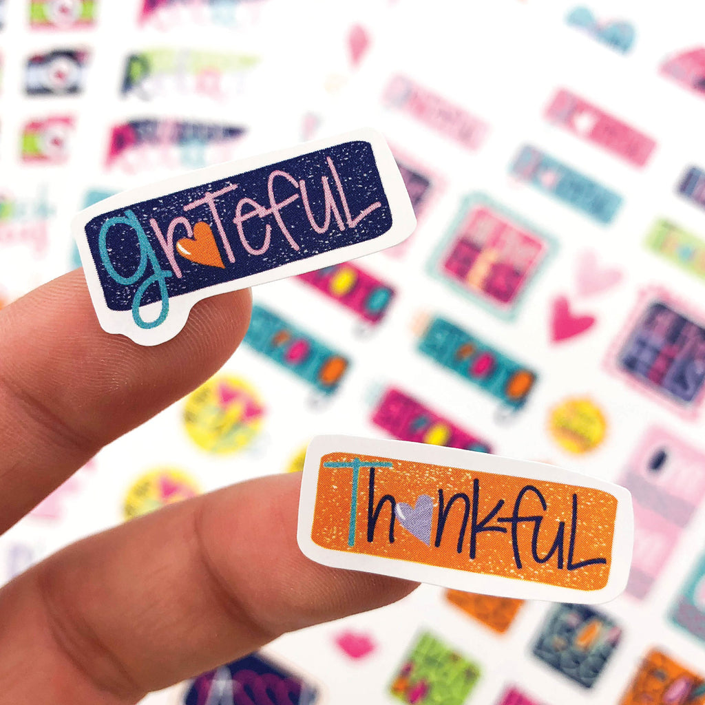 Grateful Heart Gratitude Journal Stickers