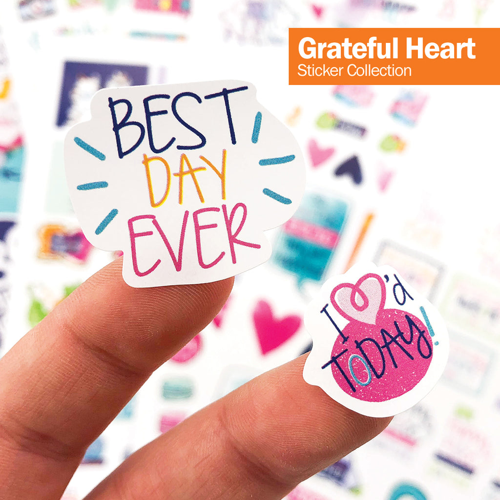 Grateful Heart Gratitude Journal Stickers