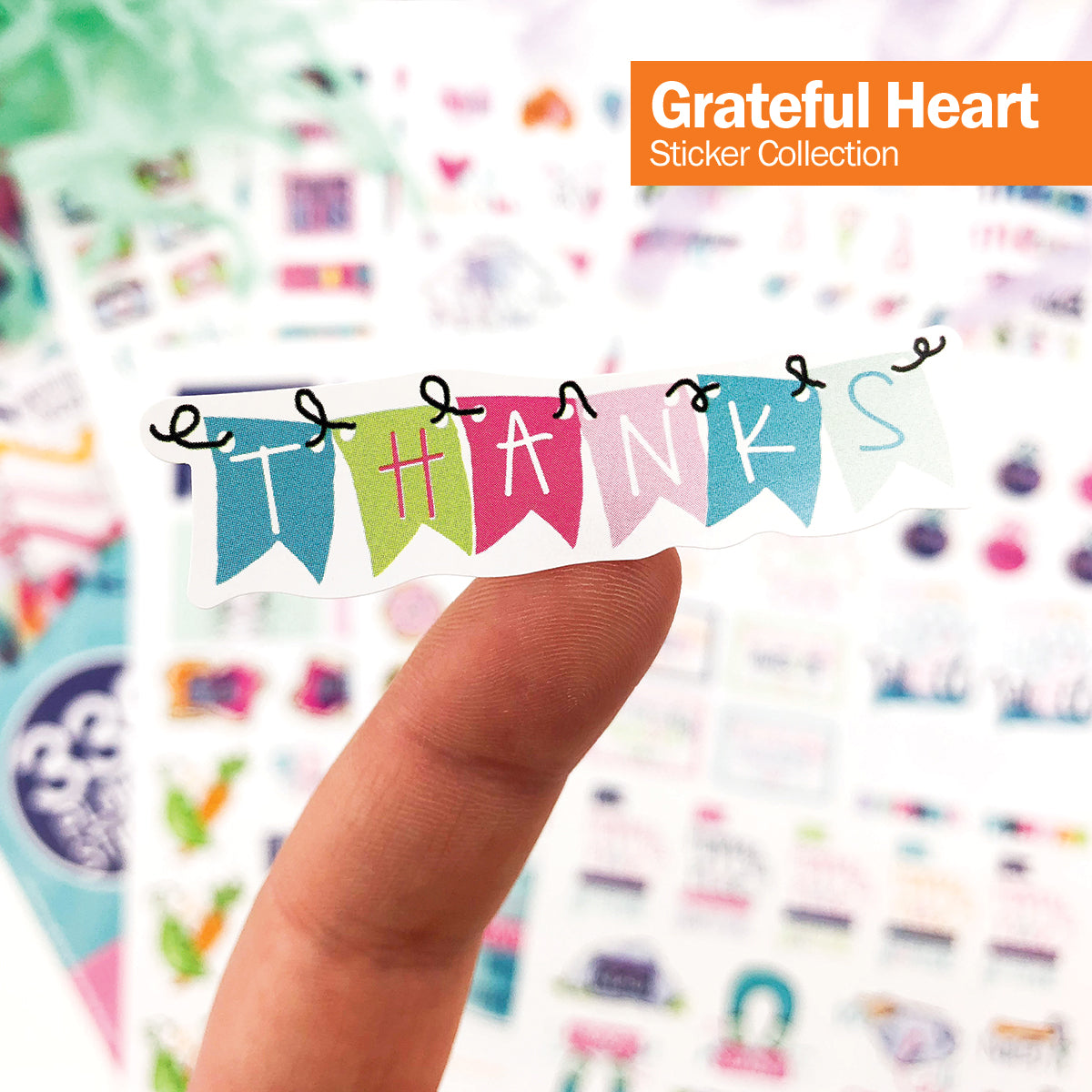 Grateful Heart Gratitude Journal Stickers