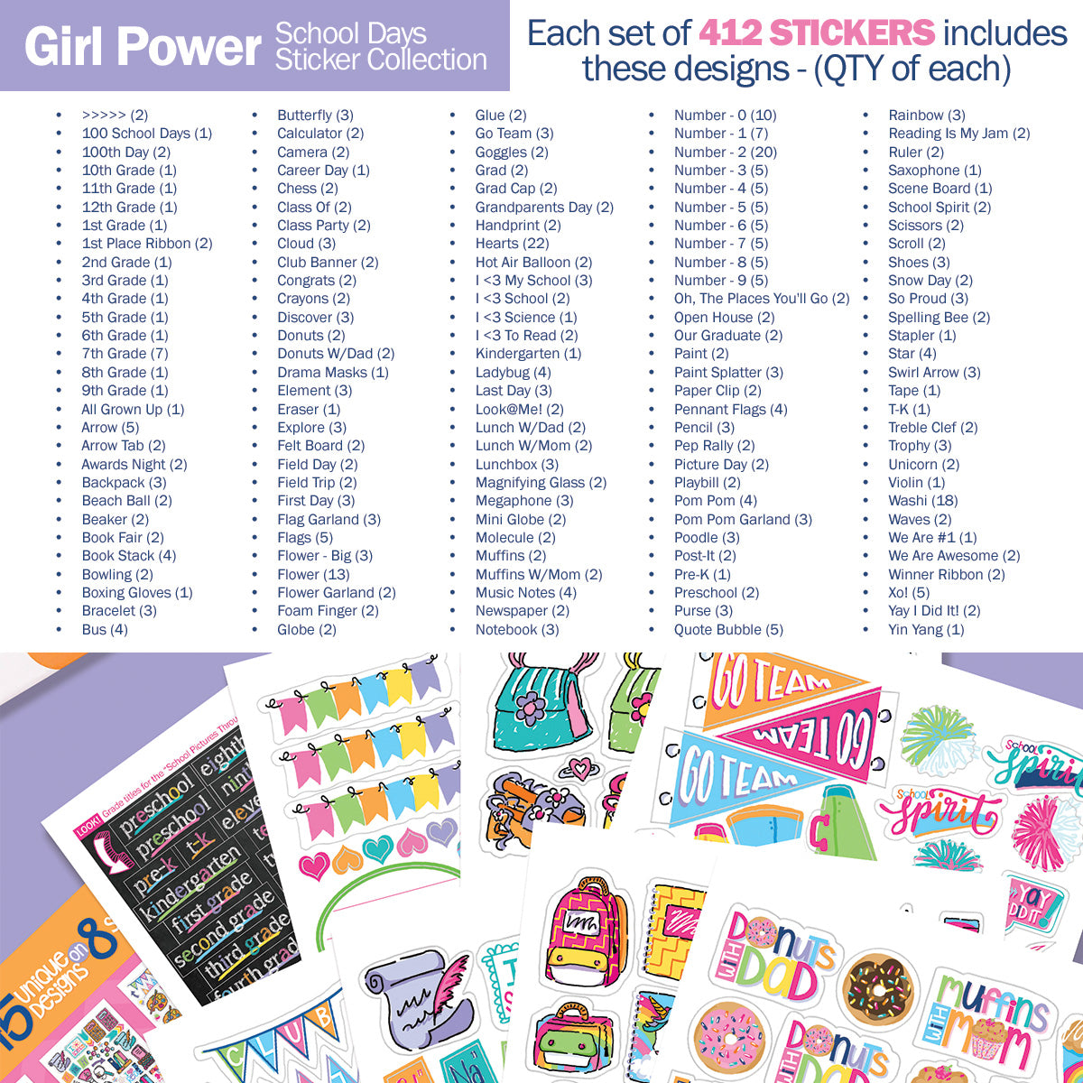 Girl Power Sticker Set