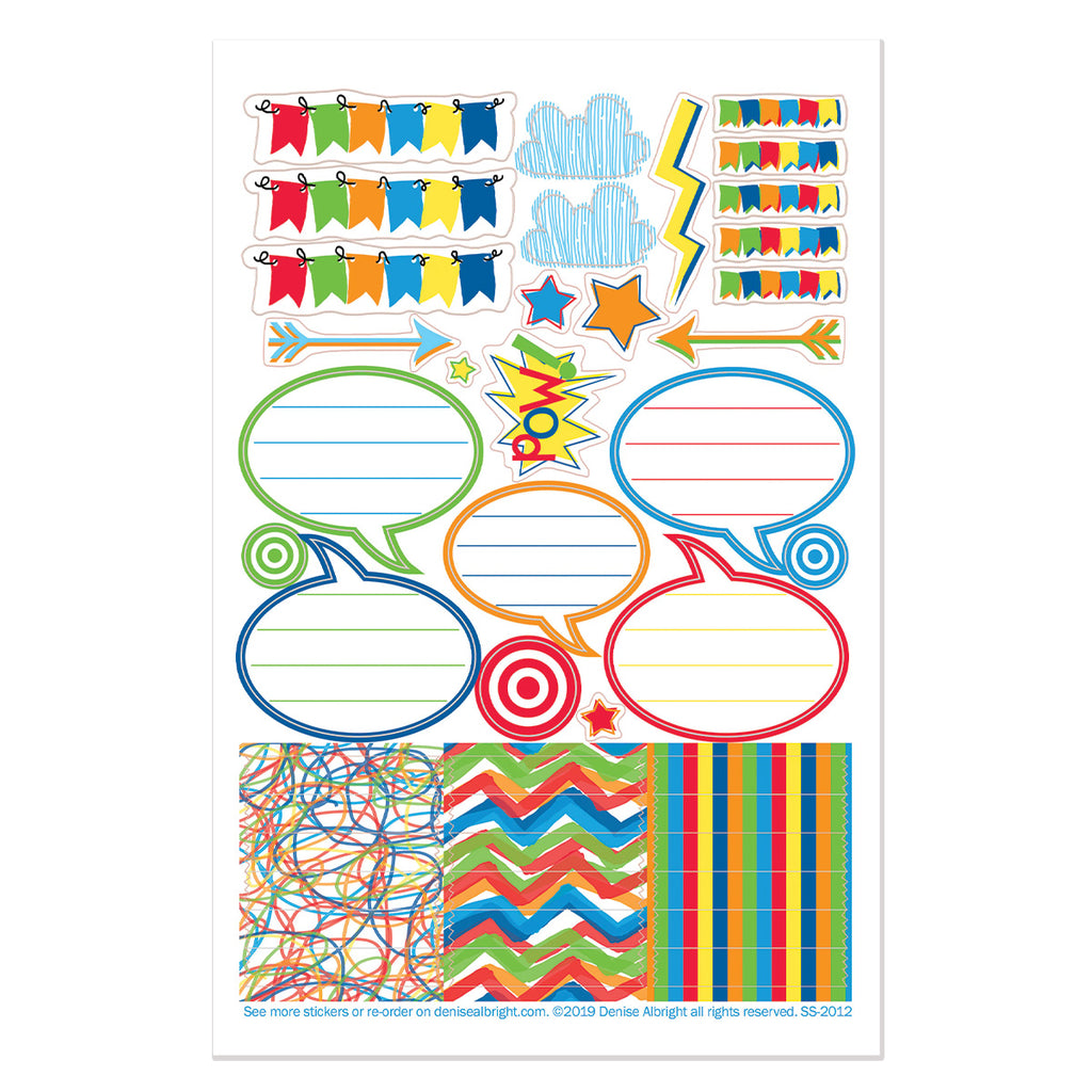 School Rocks Sticker Set