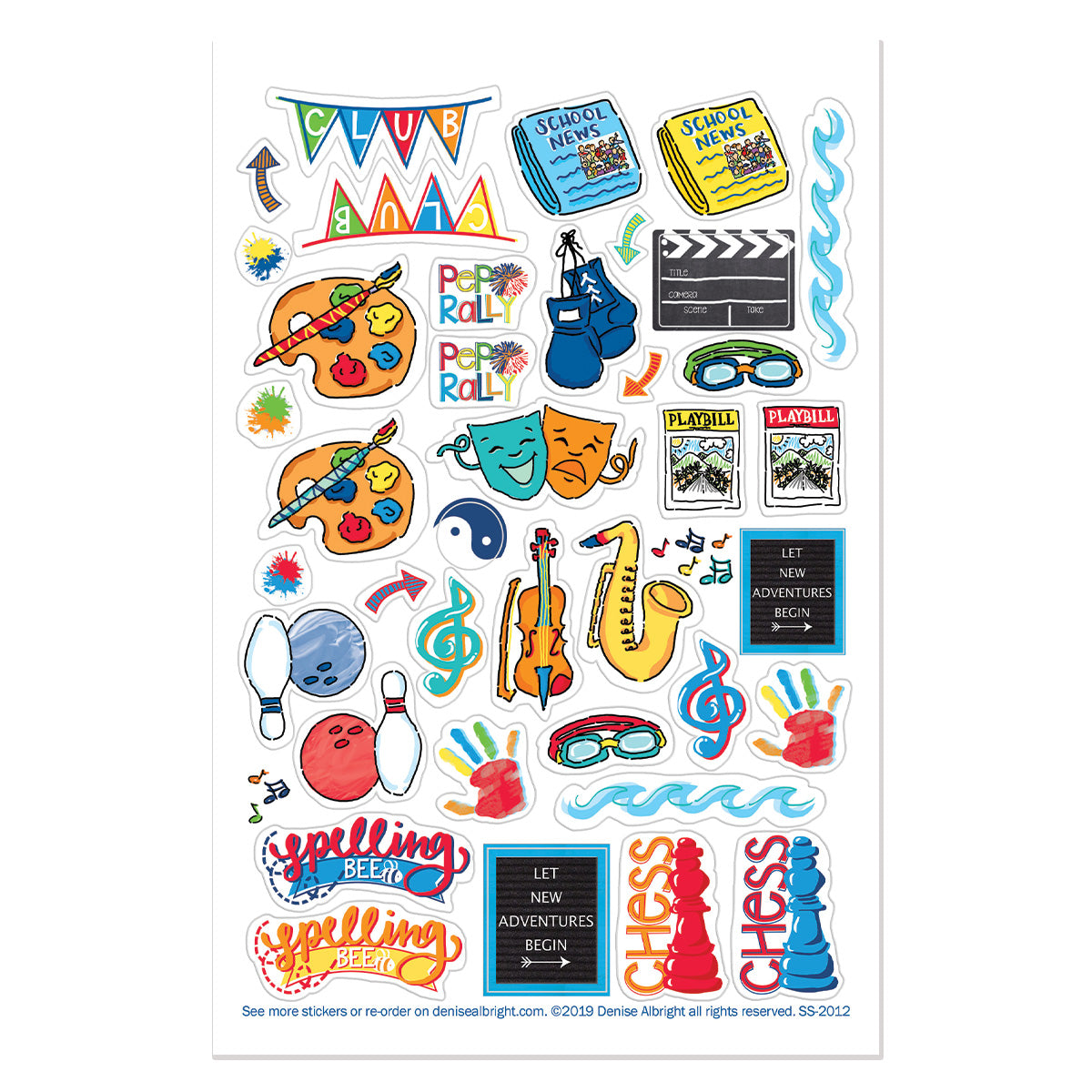 School Rocks Sticker Set