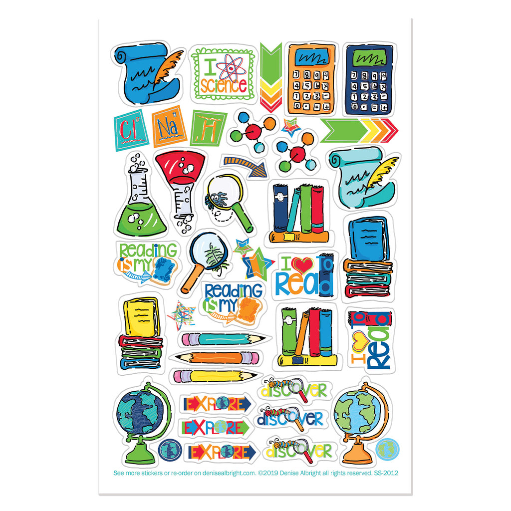 School Rocks Sticker Set