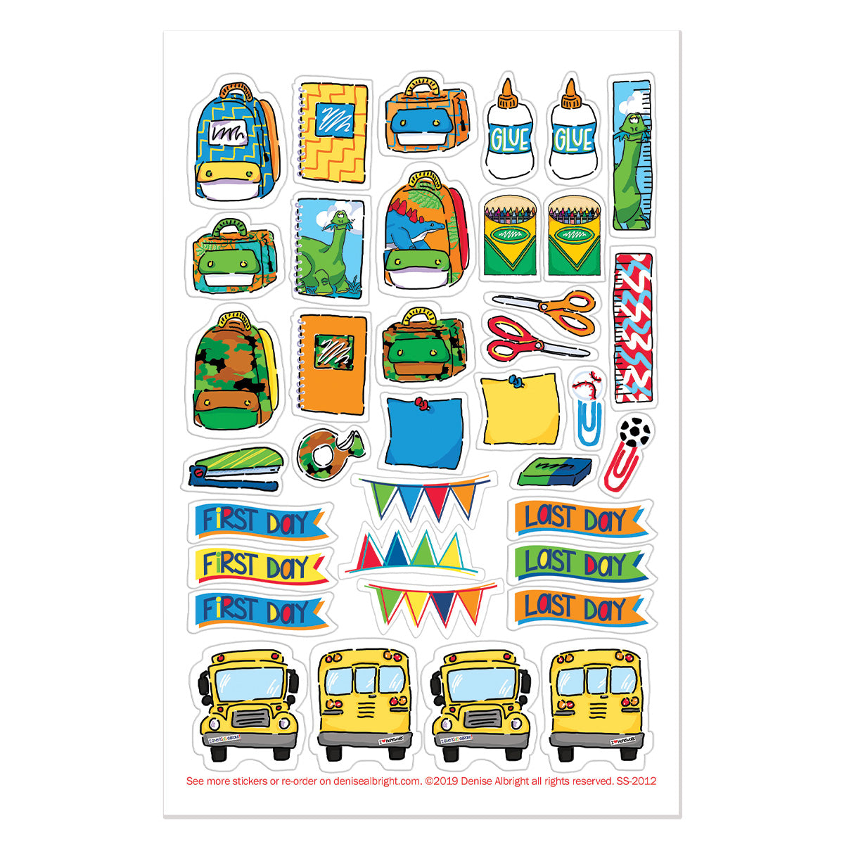 School Rocks Sticker Set
