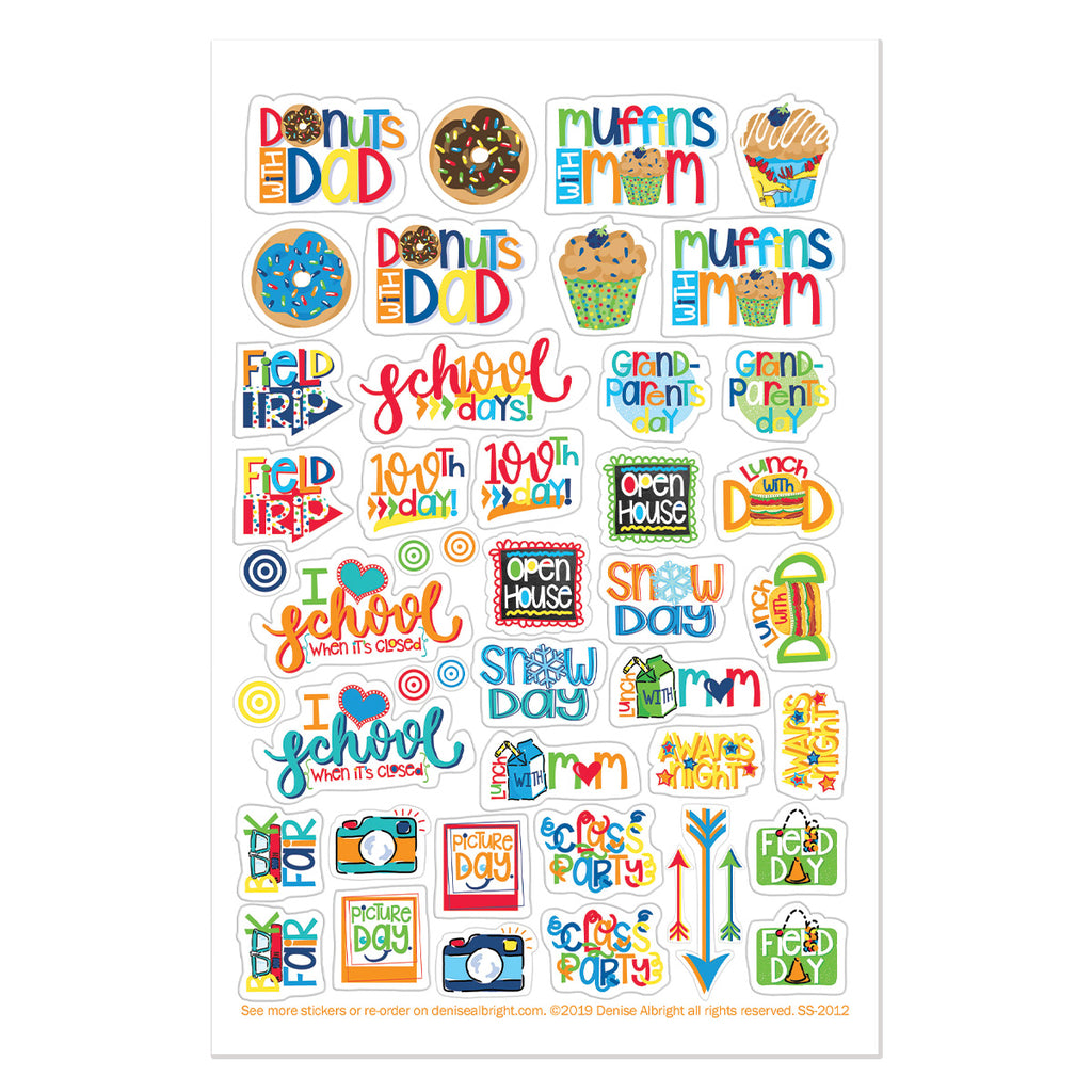 School Rocks Sticker Set