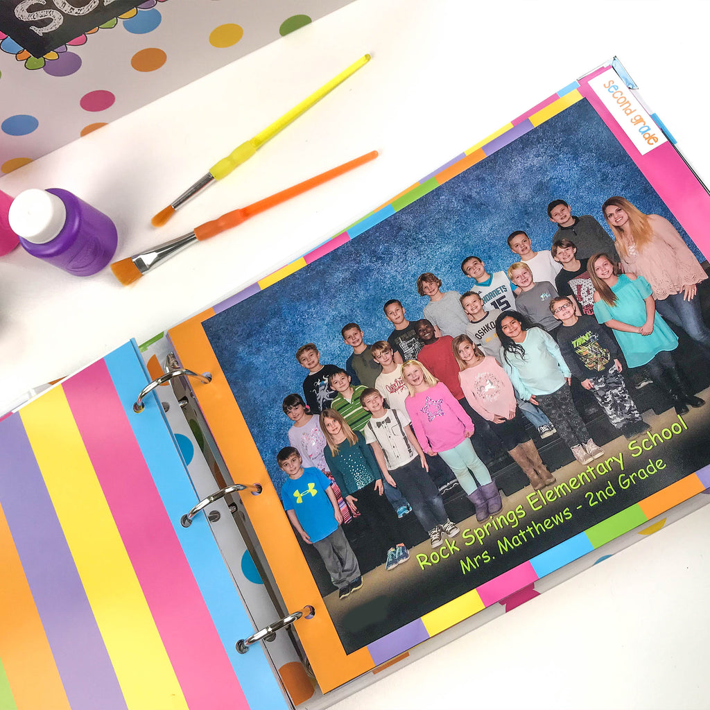 Class Keeper® School Days Memory Book Pastel Dots