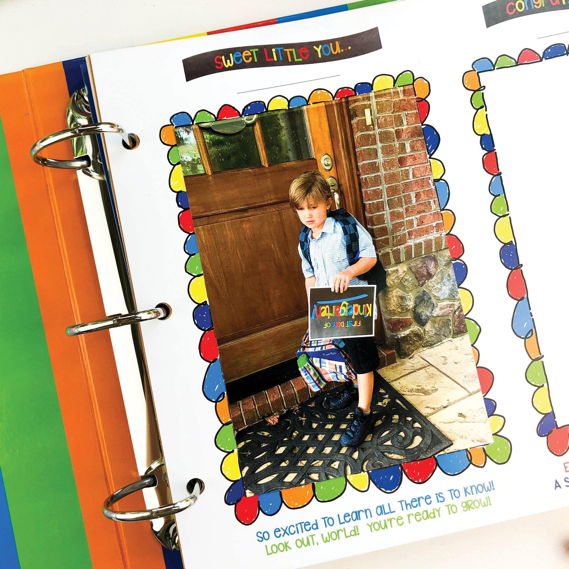 Class Keeper School Keepsake Binder + School Photo Prop Set