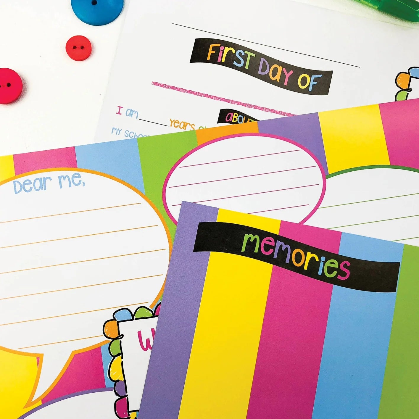 Extra Class Keeper® Pastel Dots First & Last Day Pages
