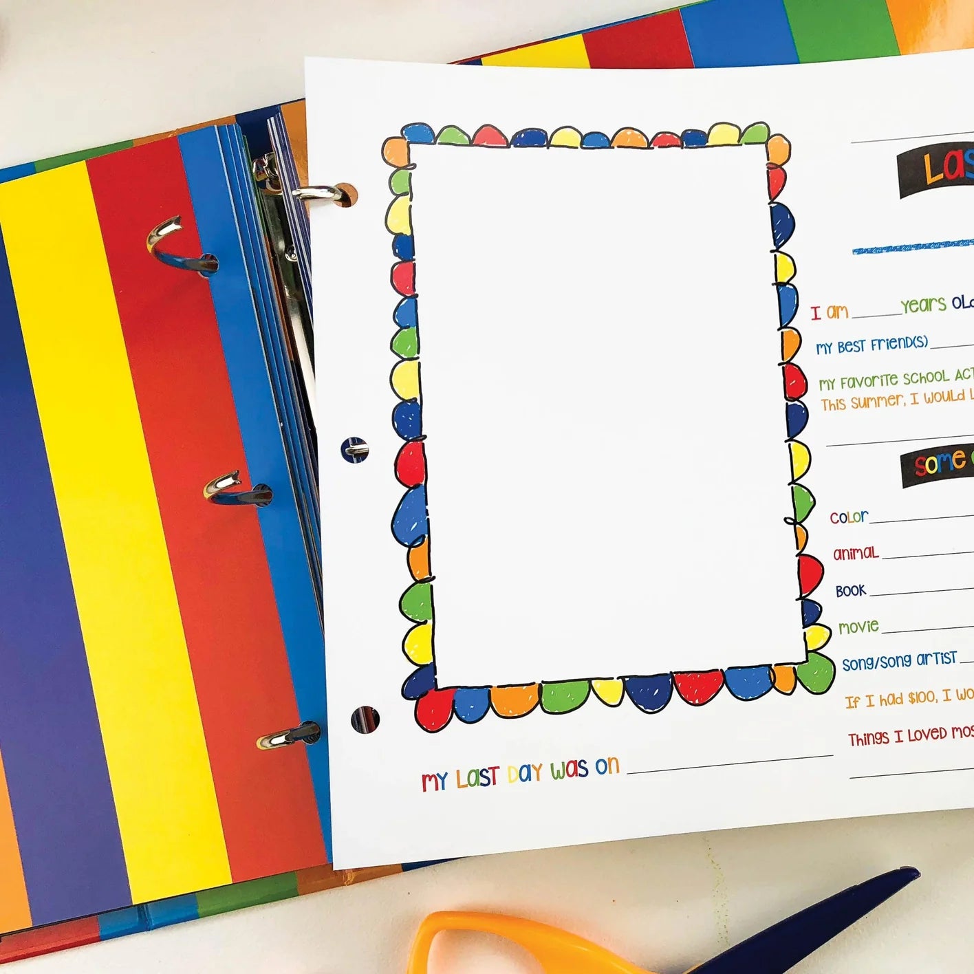 Extra Class Keeper® Primary Stripes Photo & Pocket Pages Kit