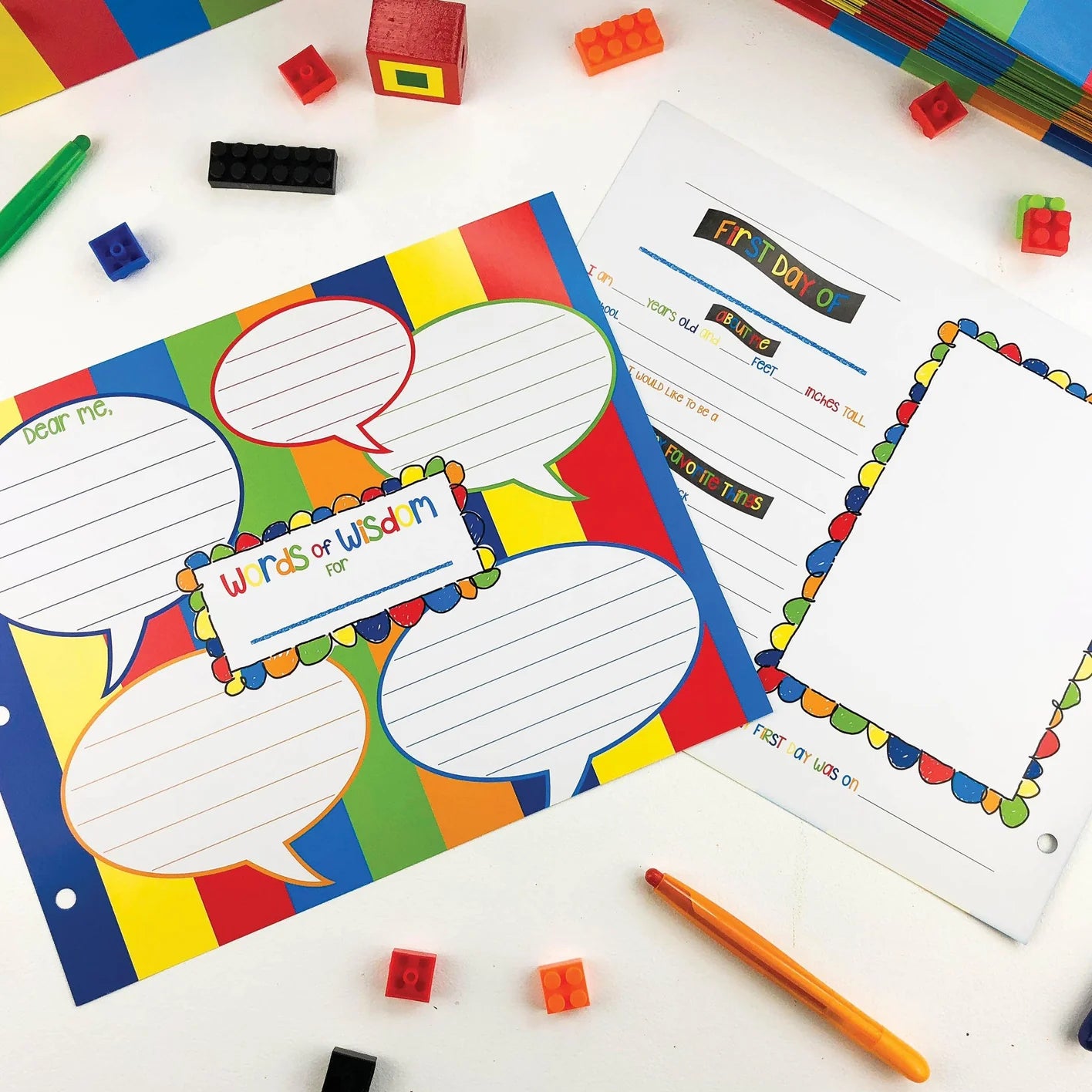 Extra Class Keeper® Primary Stripes Photo & Pocket Pages Kit
