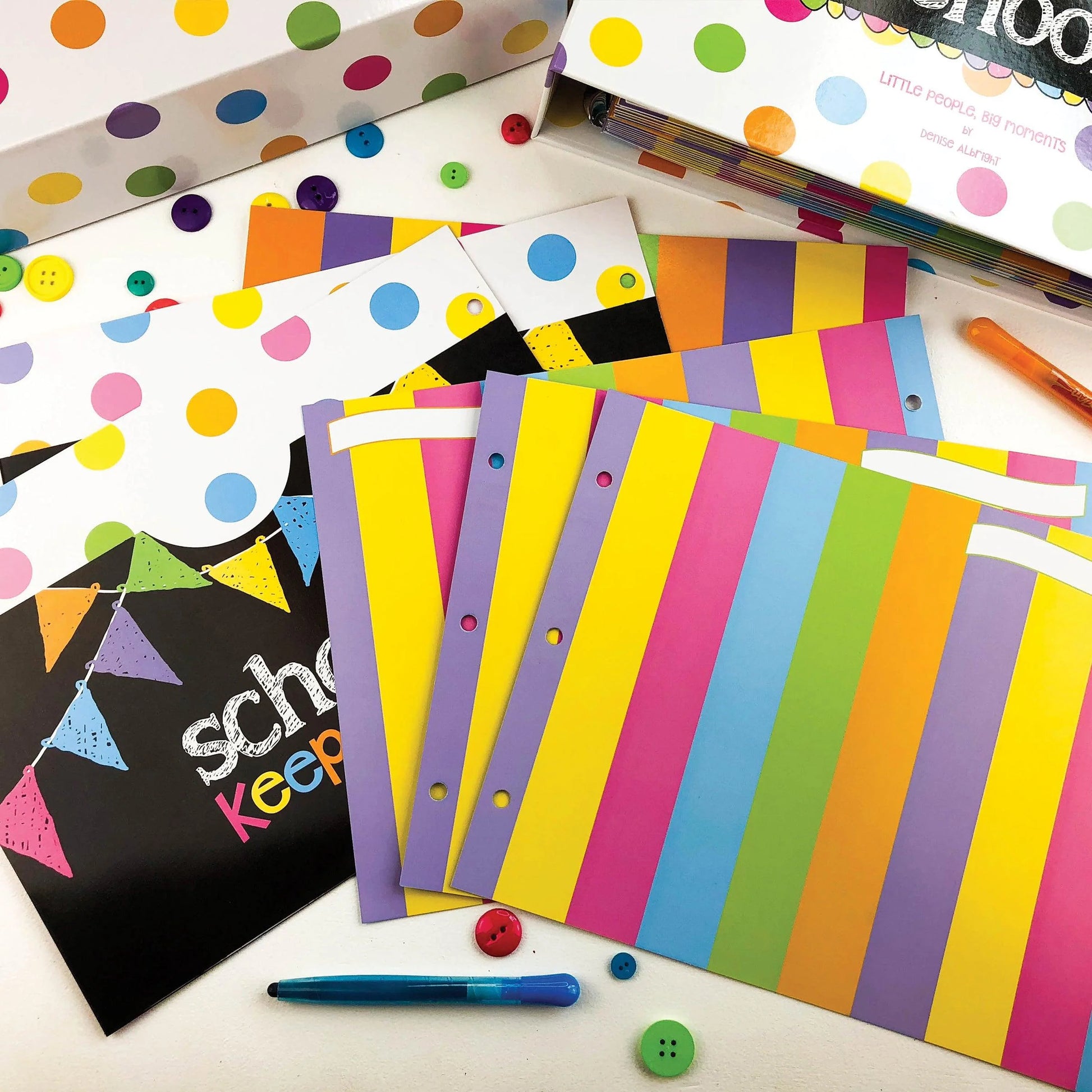 Extra Class Keeper® Pastel Dots Photo & Pocket Pages Kit