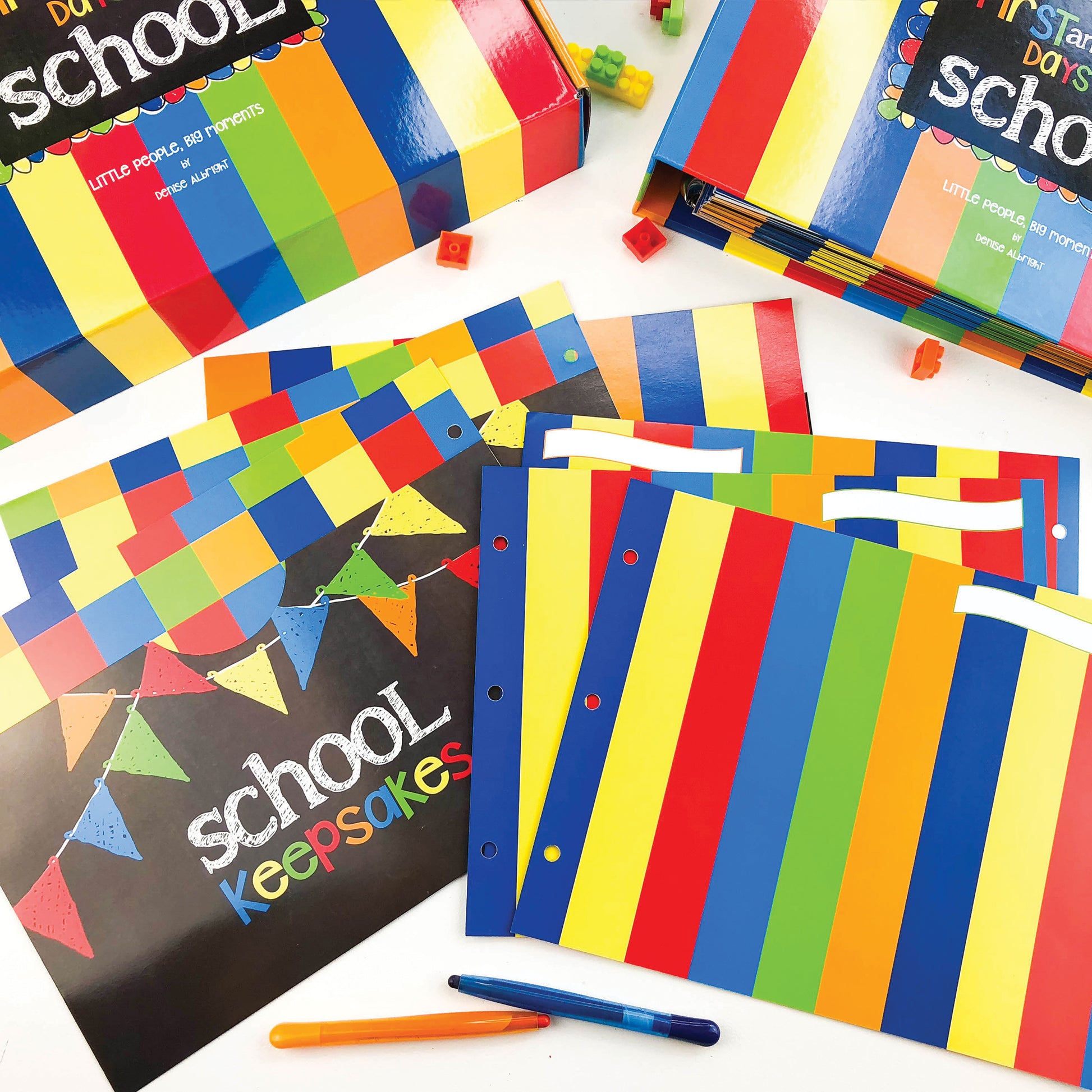 Extra Class Keeper® Primary Stripes Photo & Pocket Pages Kit
