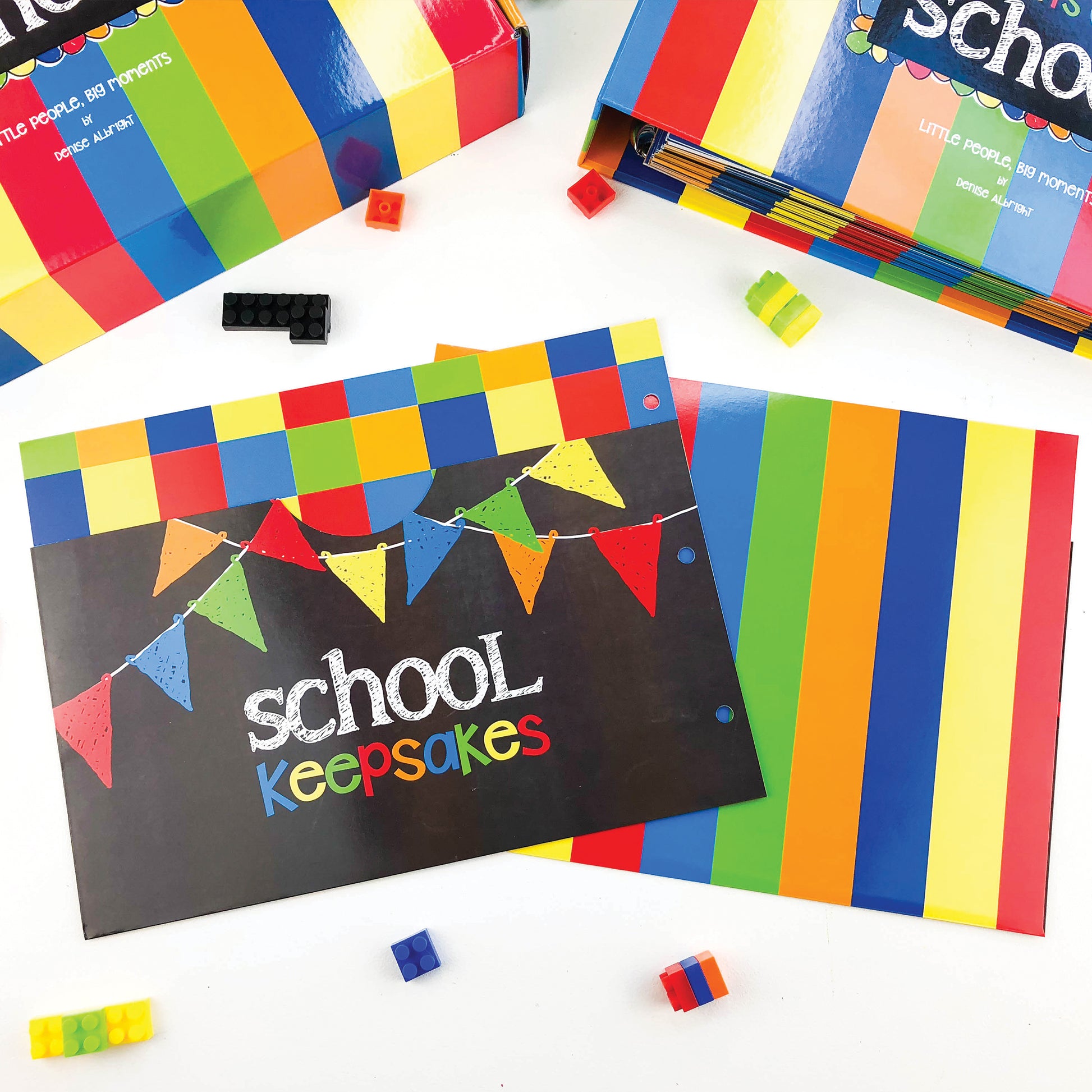 Extra Class Keeper® Primary Stripes Photo & Pocket Pages Kit