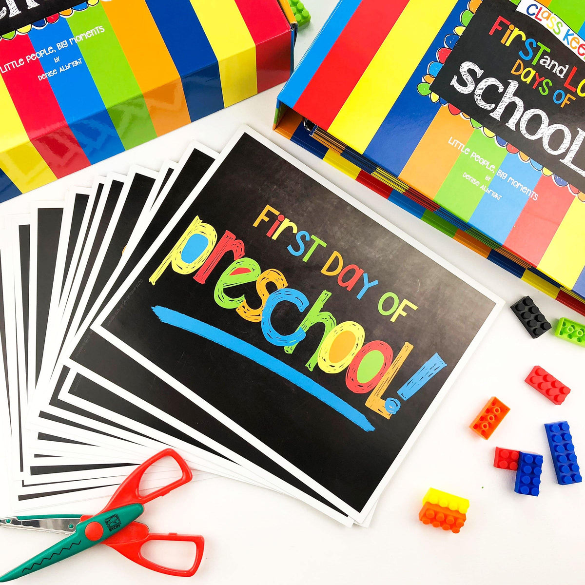 Class Keeper School Keepsake Binder + School Photo Prop Set