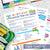 Children's age-appropriate household task list with cleaning tools on a textured surface