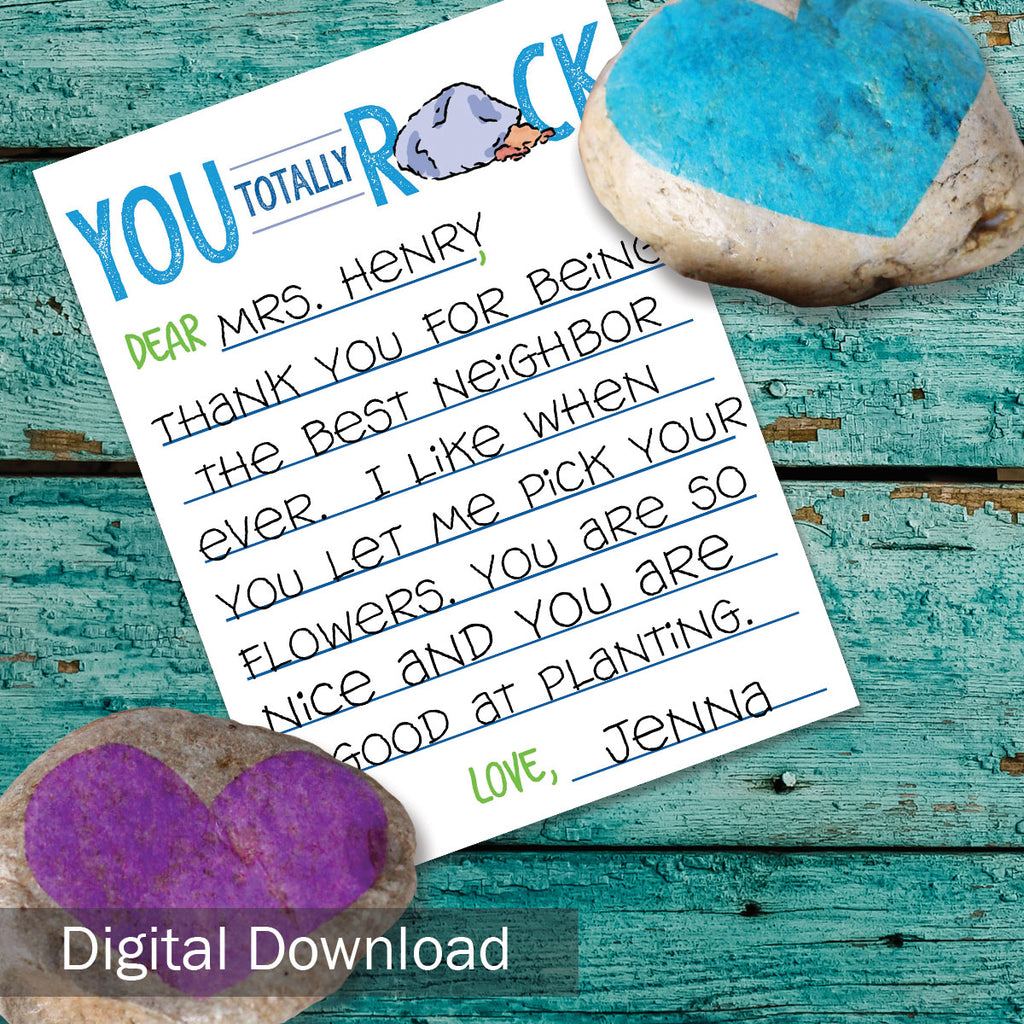 Printable Kids Thankful for Ya Cards | Print-ready, Delivered Instantly